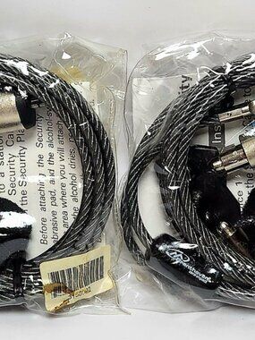 Brenthaven Security Notebook Computer Laptop Cable Locks /w Keys Quality 2-Pack